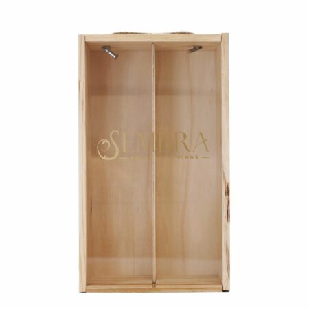 Caja madera 2 botellas